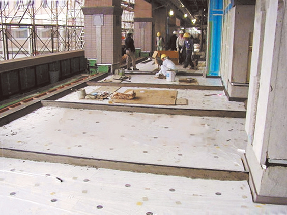 マンション内の施設にPSブロックを使用している図