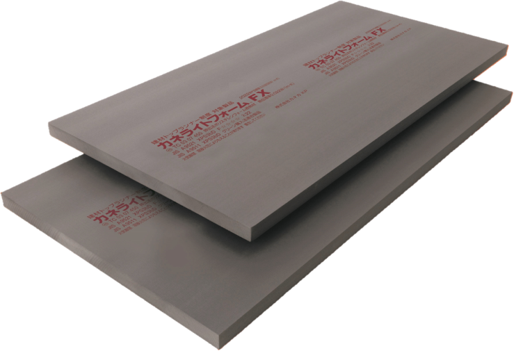 カネライトフォームFXが上下に二枚重なった図